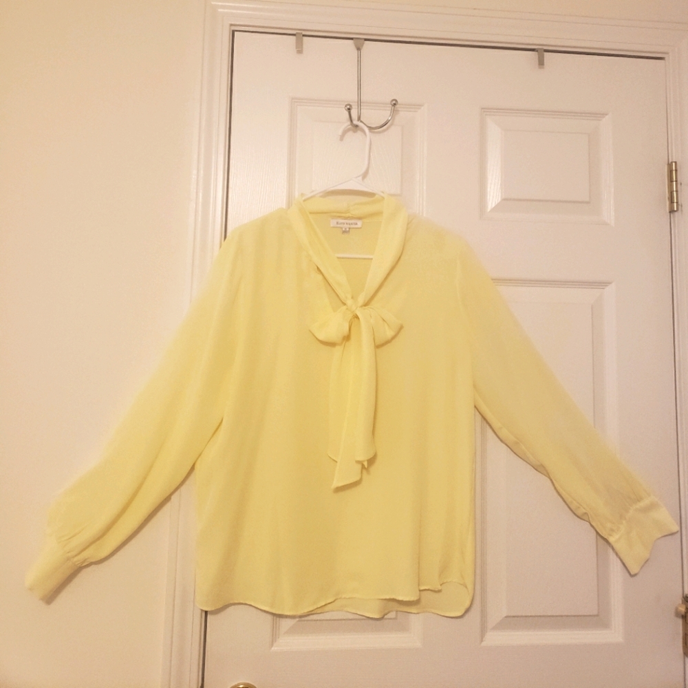 Long sleeve sheer blouse